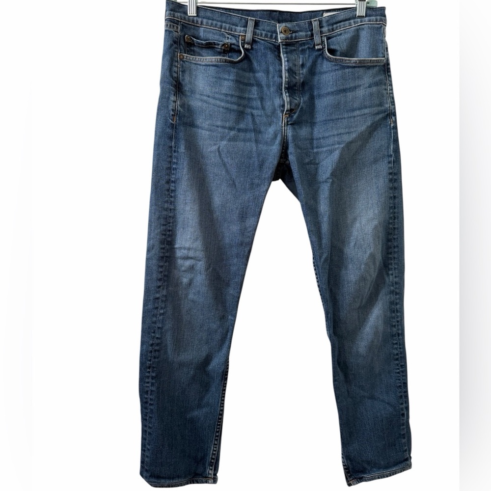 Rag & Bone Fit 2 Slim Leg denim jeans, women’s size 34. Button fly, luxury brand